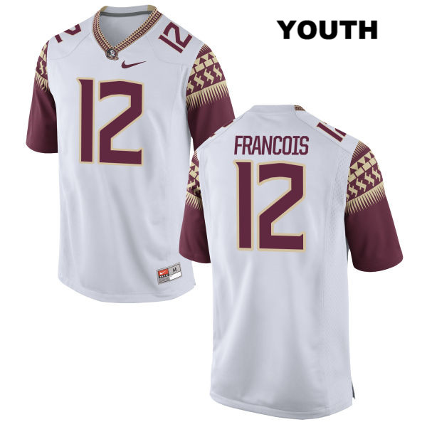 Youth NCAA Nike Florida State Seminoles #12 Deondre Francois College White Stitched Authentic Football Jersey BNM8169JH